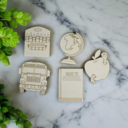 Back to School wood pieces DIY