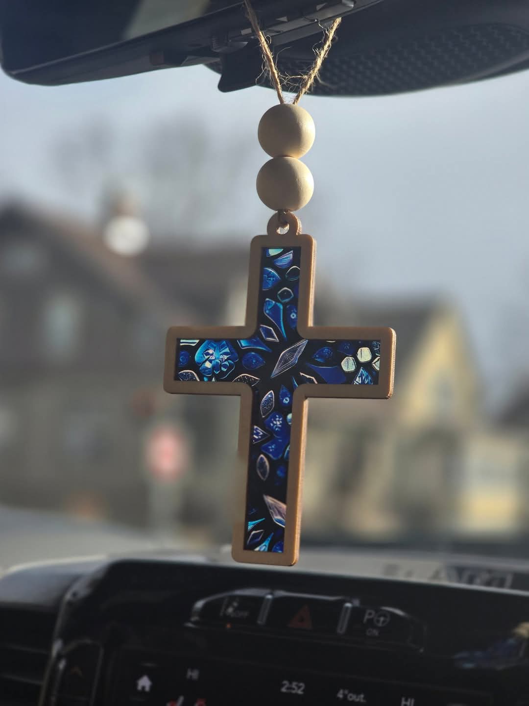 Stained glass Cross