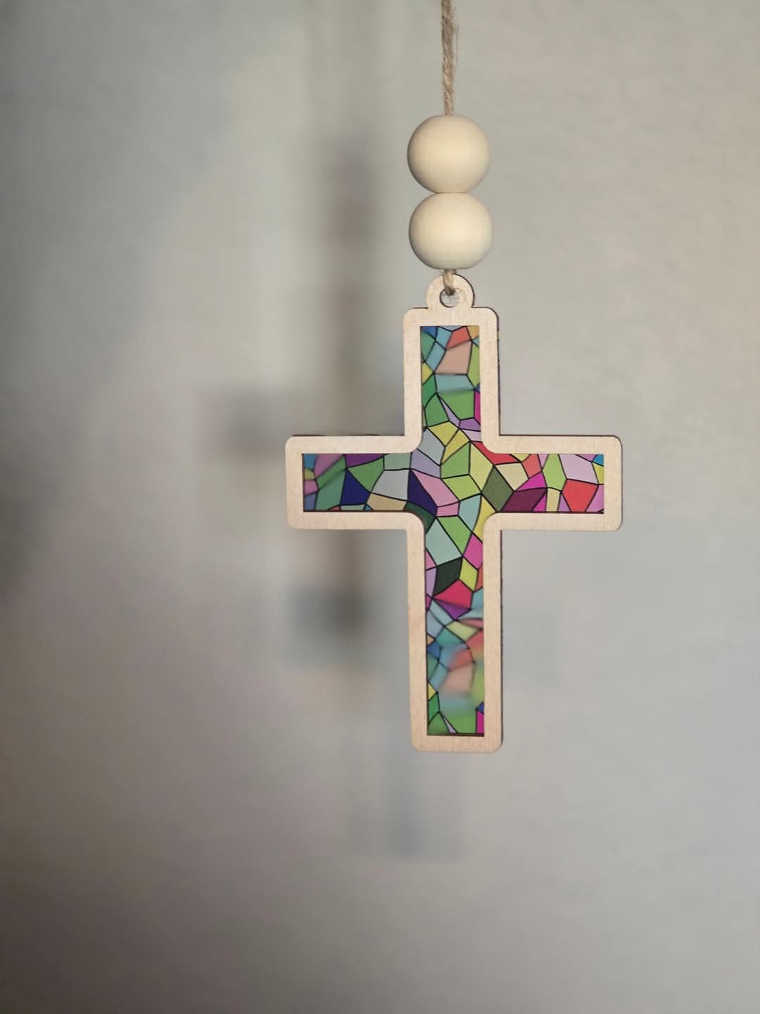Stained glass Cross