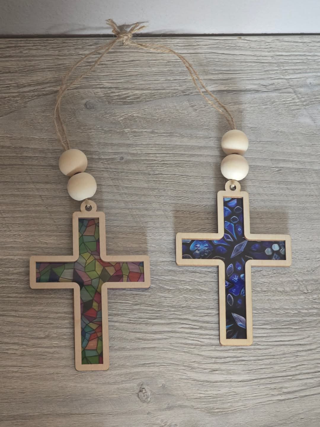 Stained glass Cross