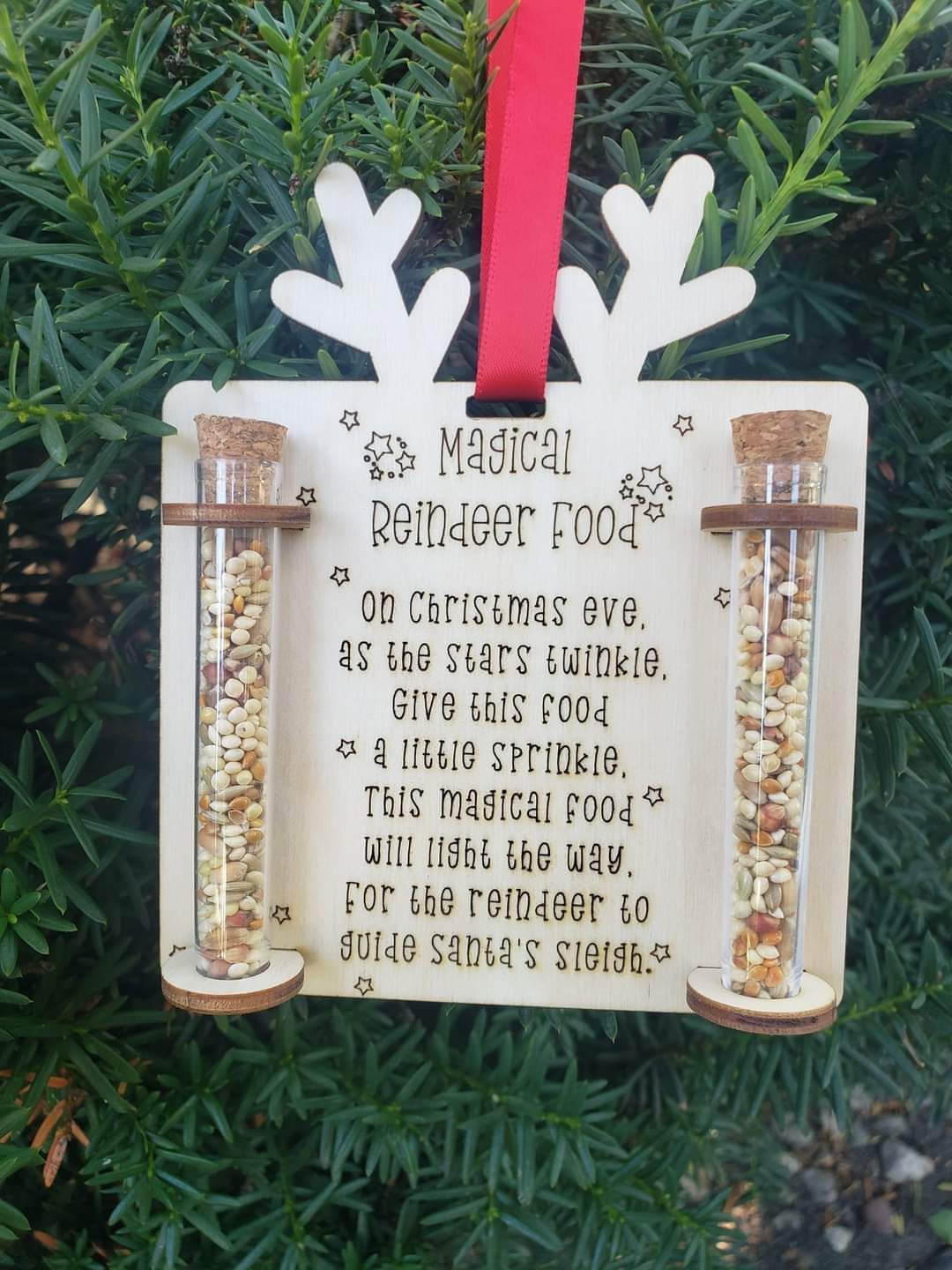 Magical Reindeer Food Christmas Ornament