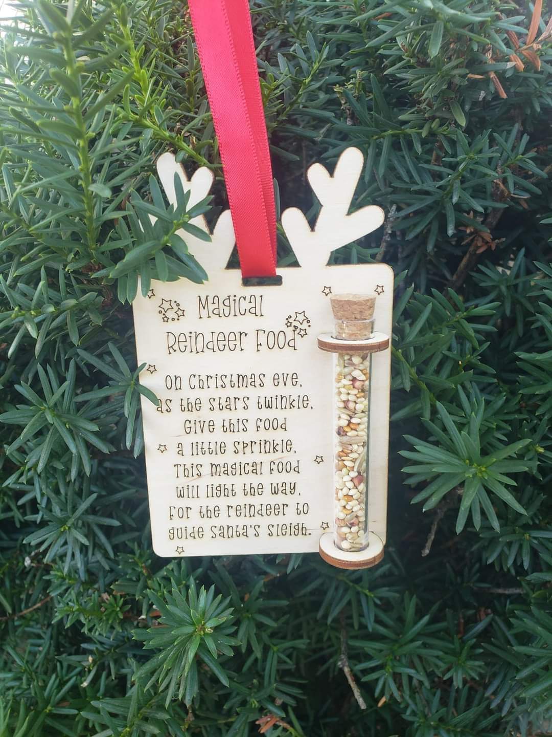 Magical Reindeer Food Christmas Ornament