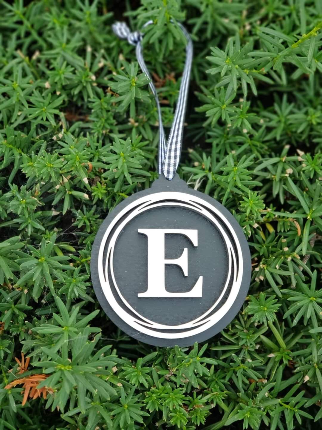 Letter Christmas Ornaments Initial Personalized