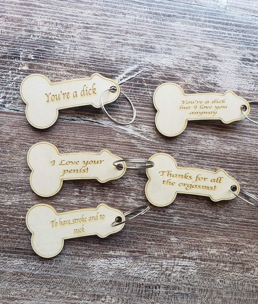 Pee pee penis wiener keychains