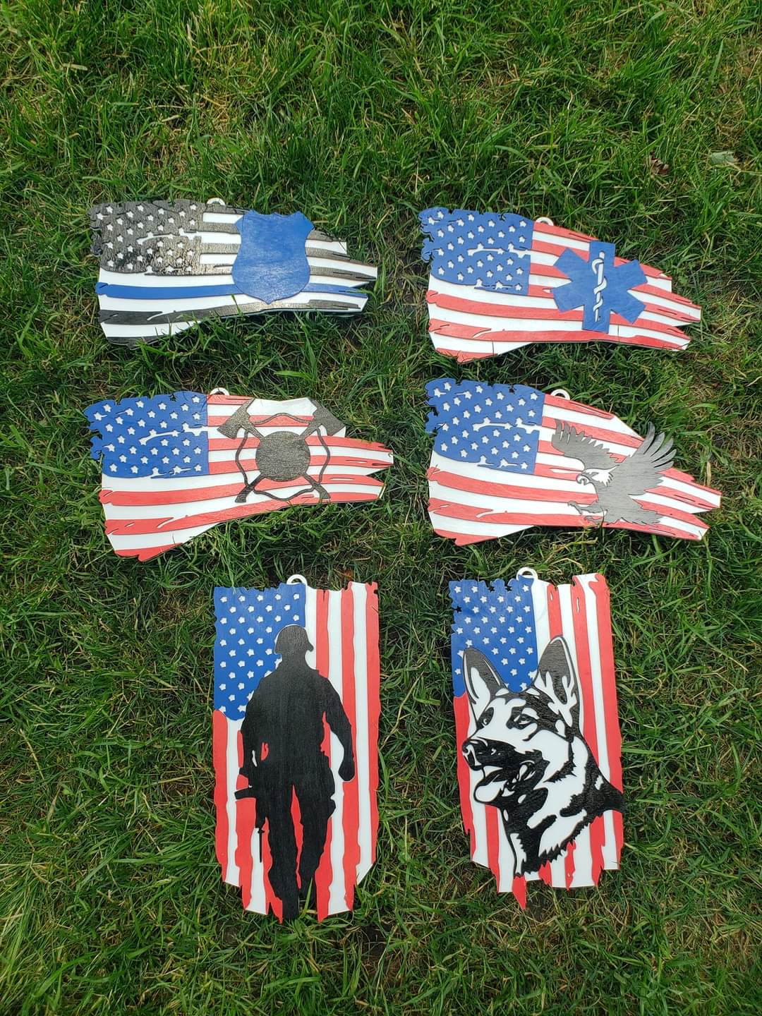 Distressed Flag Sign