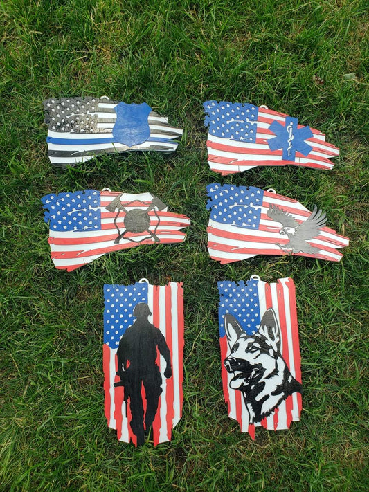 Distressed Flag Sign