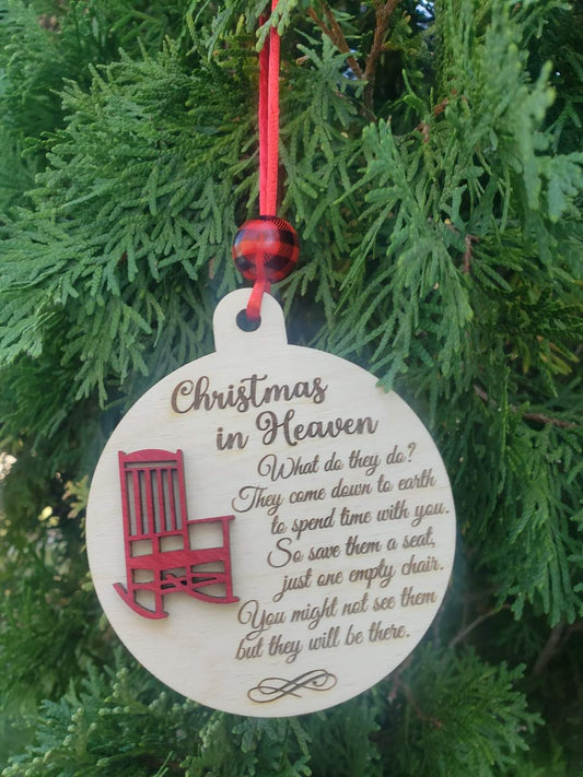 Christmas In Heaven with Bead Memorial