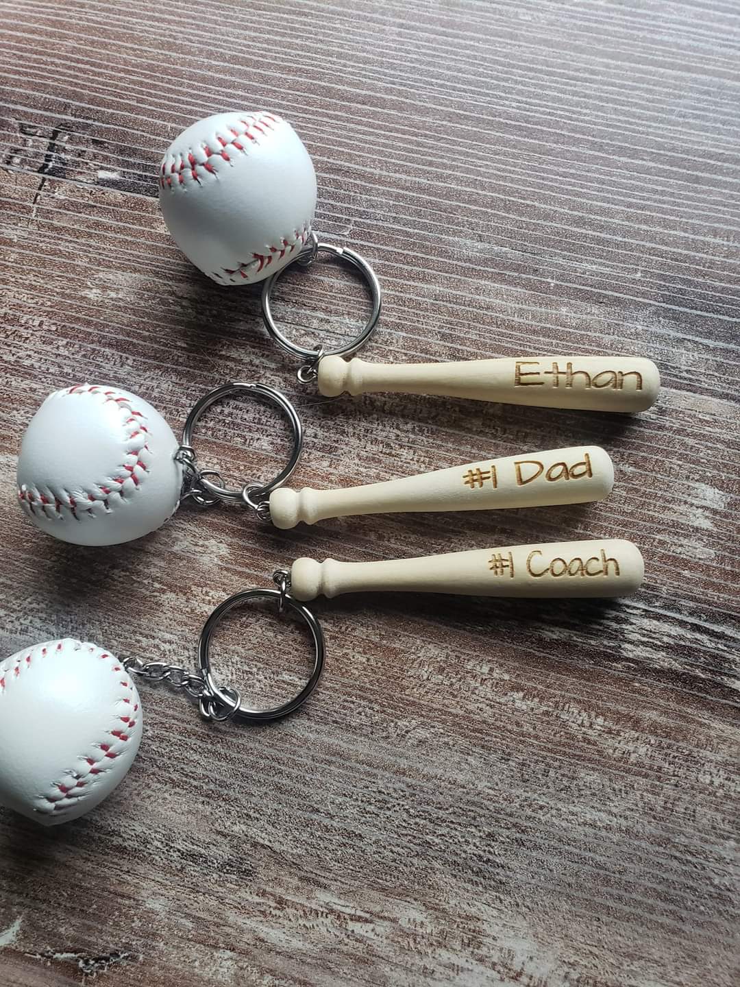 Baseball Keychains Personalized