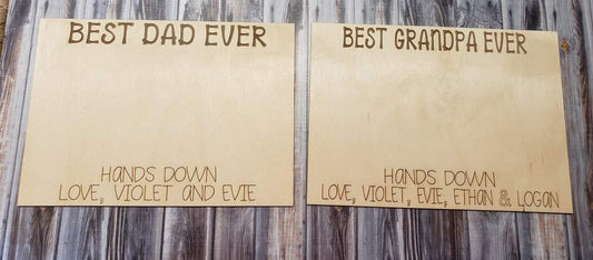 Best Dad Ever Hands Down Personalized