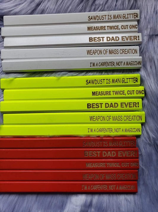 Carpenter Pencils Set of 5 Father's Day