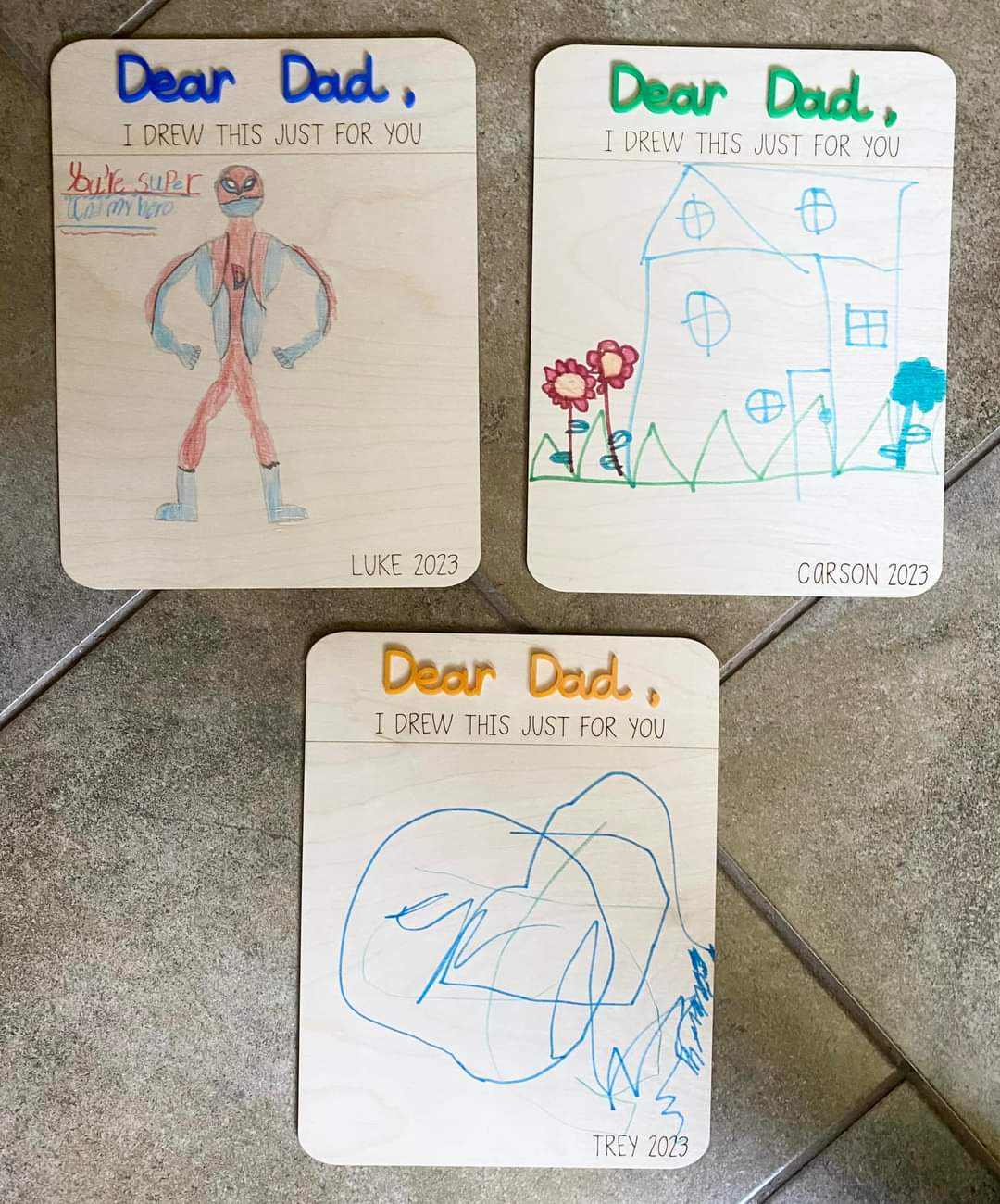 Dear Daddy I drew this just for you Personalized