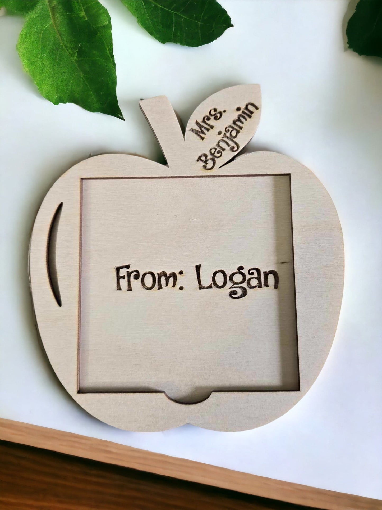 Teacher Apple Notepad holder Personalized