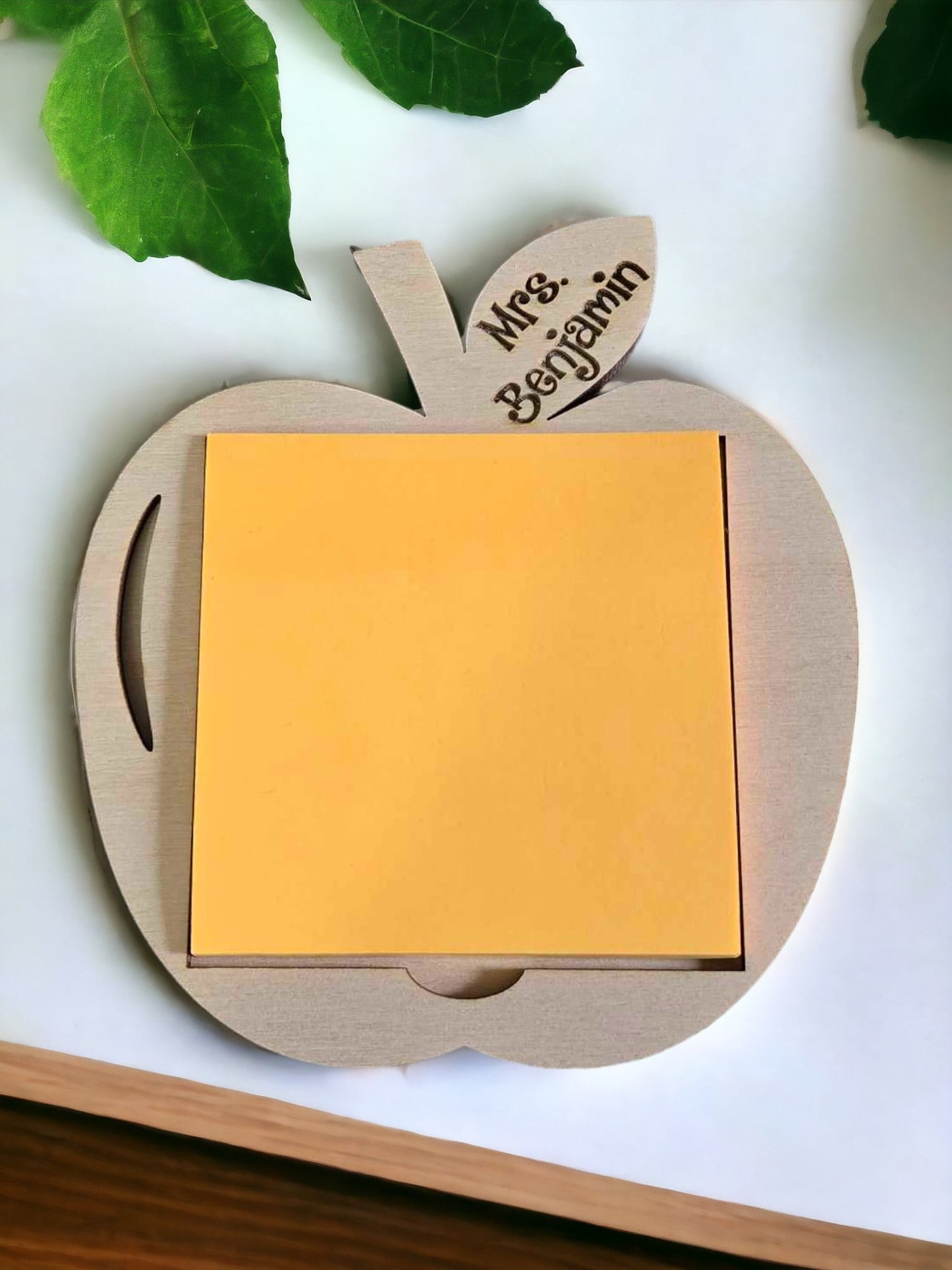 Teacher Apple Notepad holder Personalized