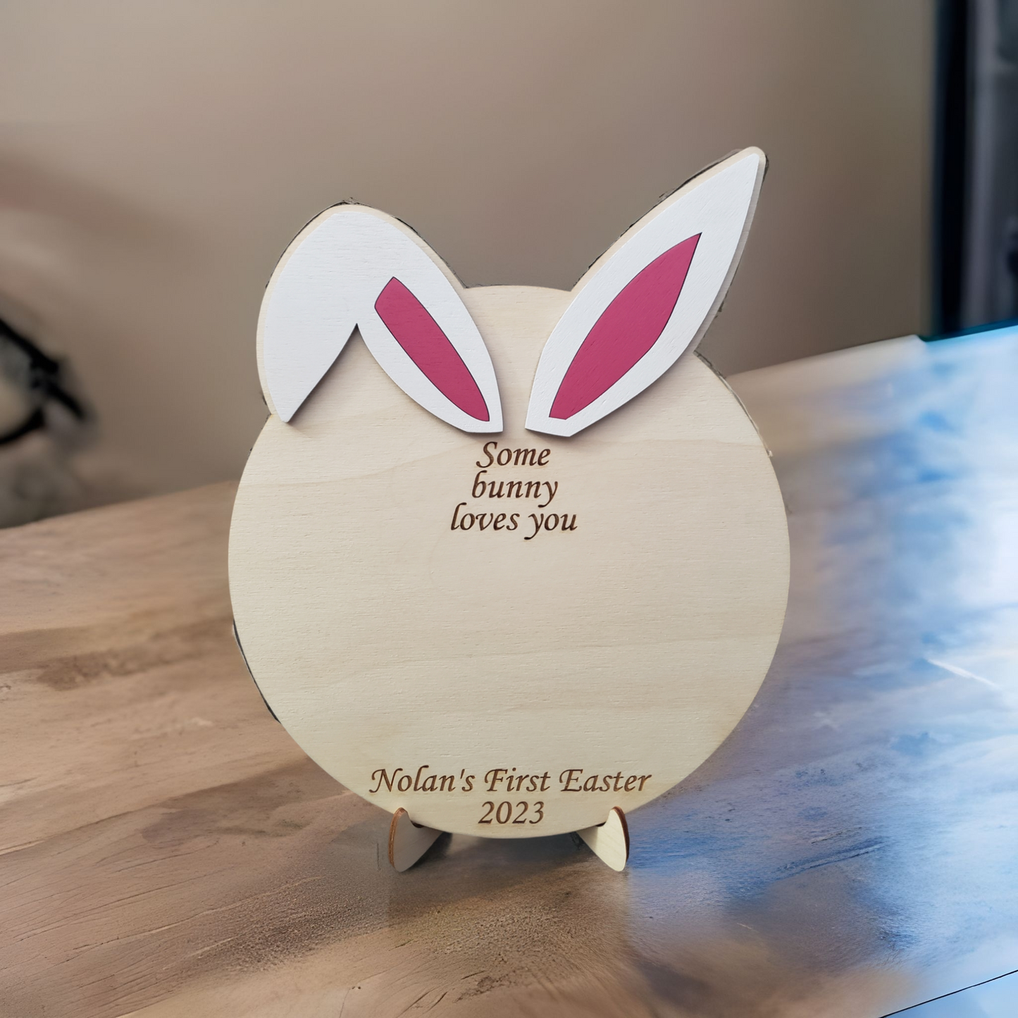 Some Bunny Loves You Personalized Sign