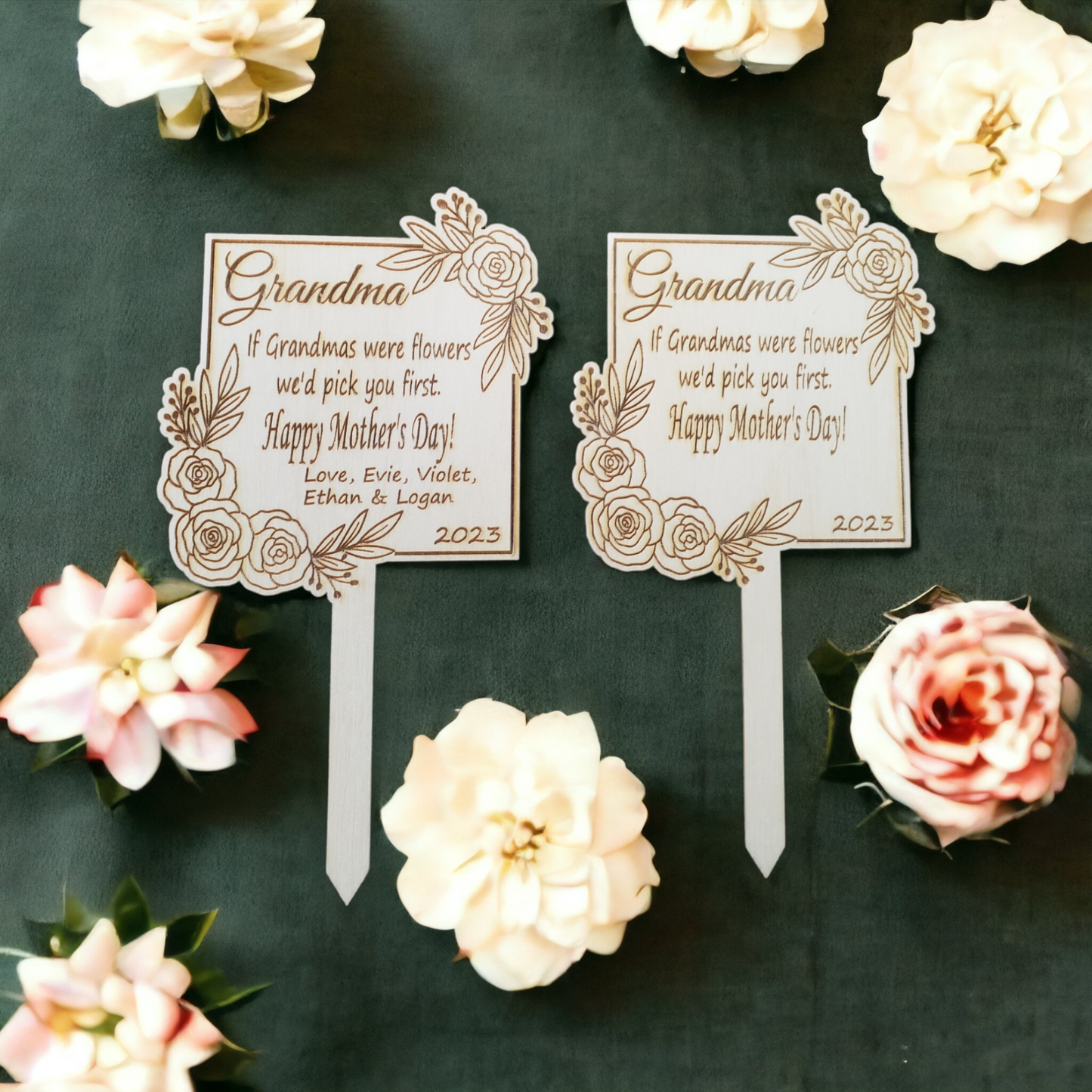 Personalized Mother's Day Flower Stakes