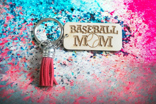 Baseball Mom Keychain