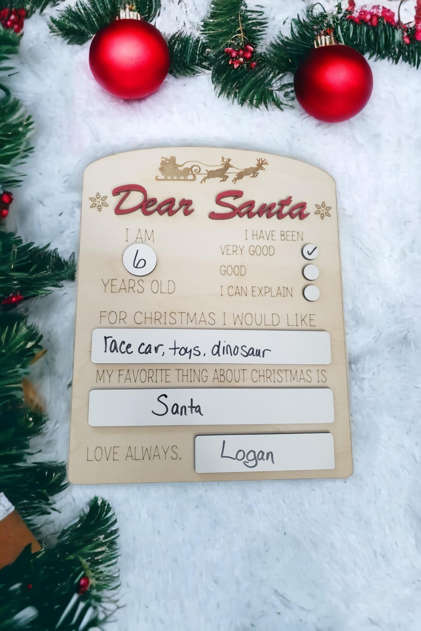 Dear Santa Board