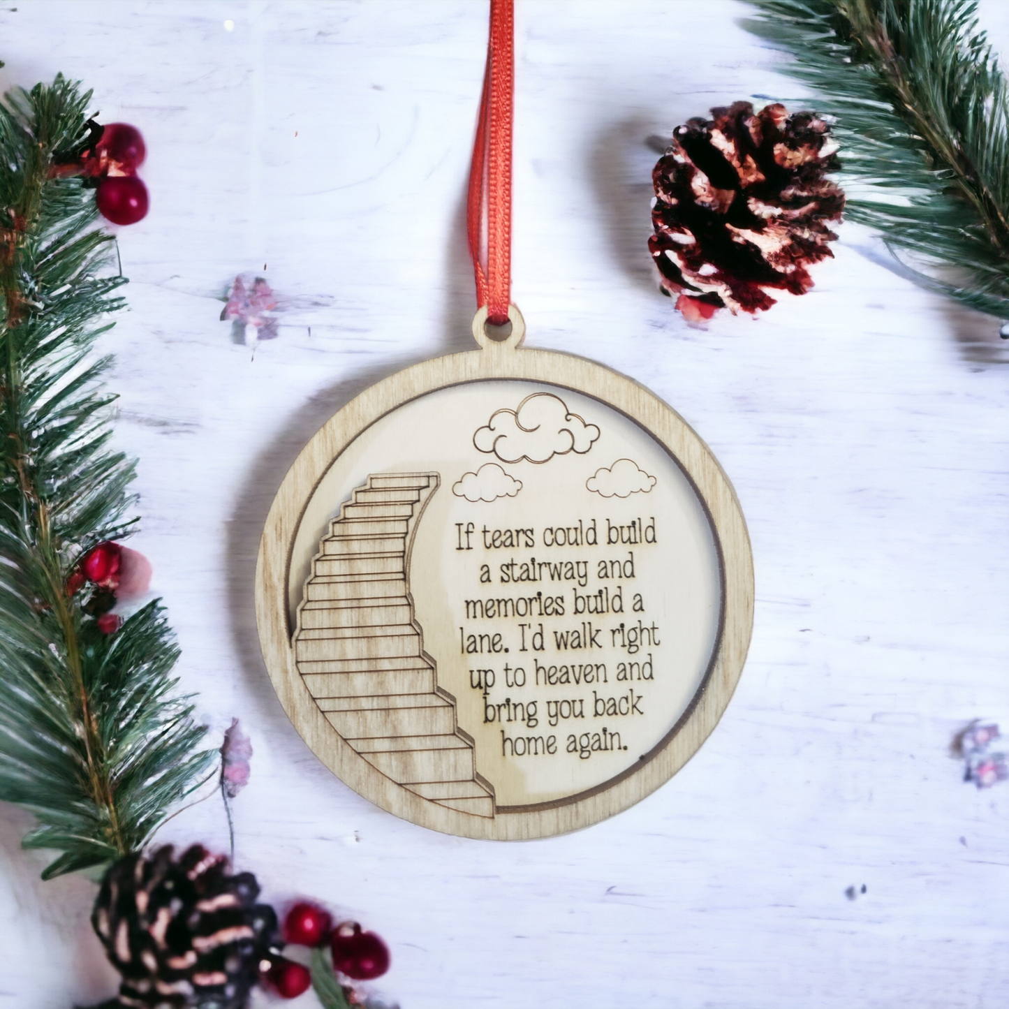 Stairway to Heaven Christmas Ornament
