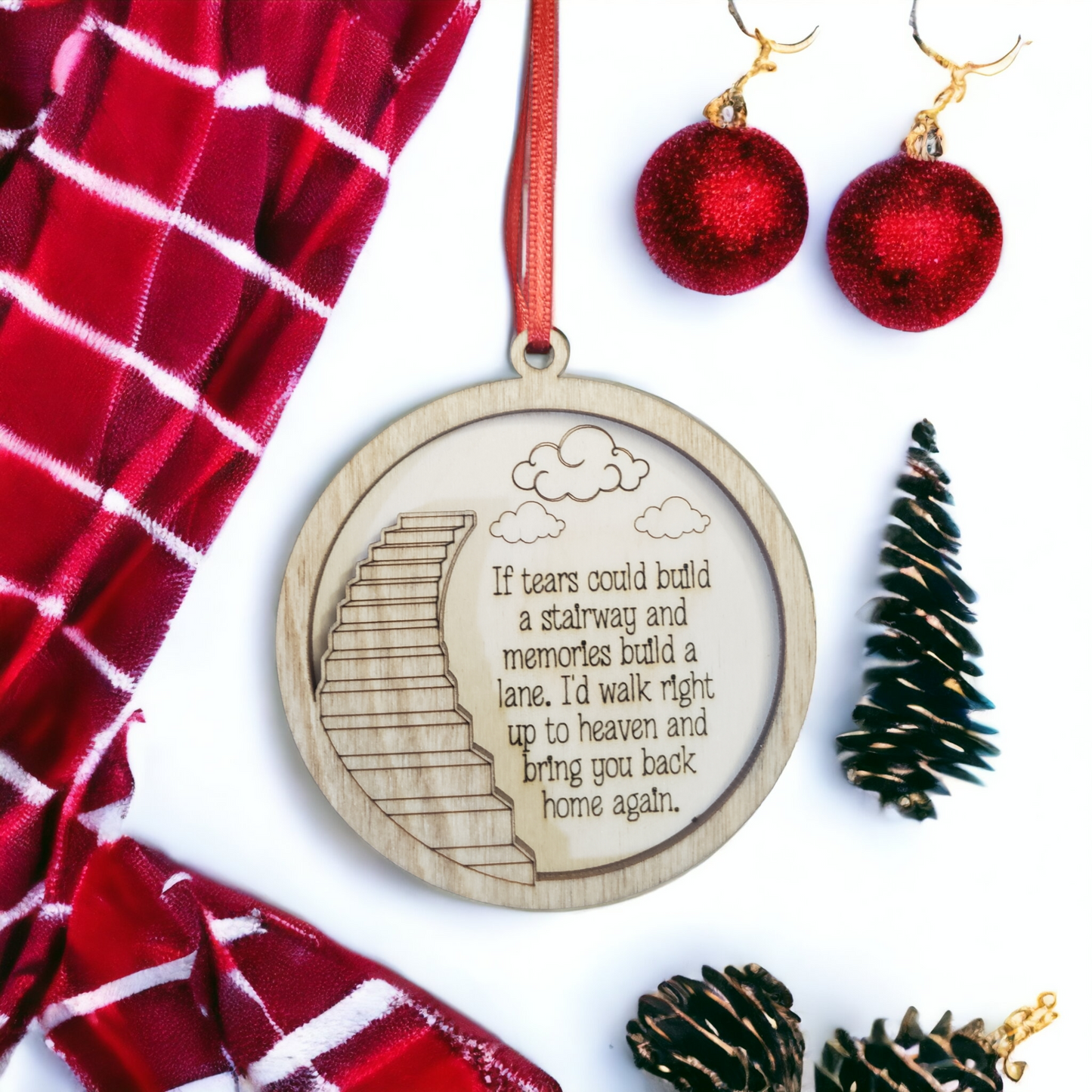 Stairway to Heaven Christmas Ornament