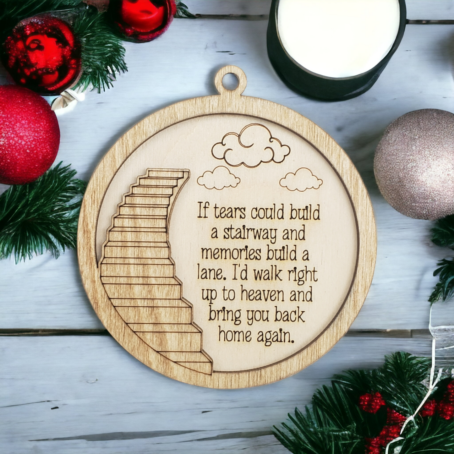 Stairway to Heaven Christmas Ornament