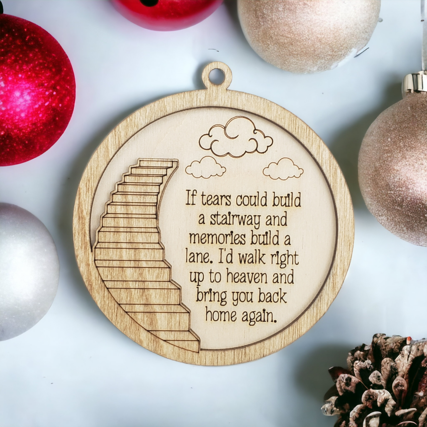 Stairway to Heaven Christmas Ornament