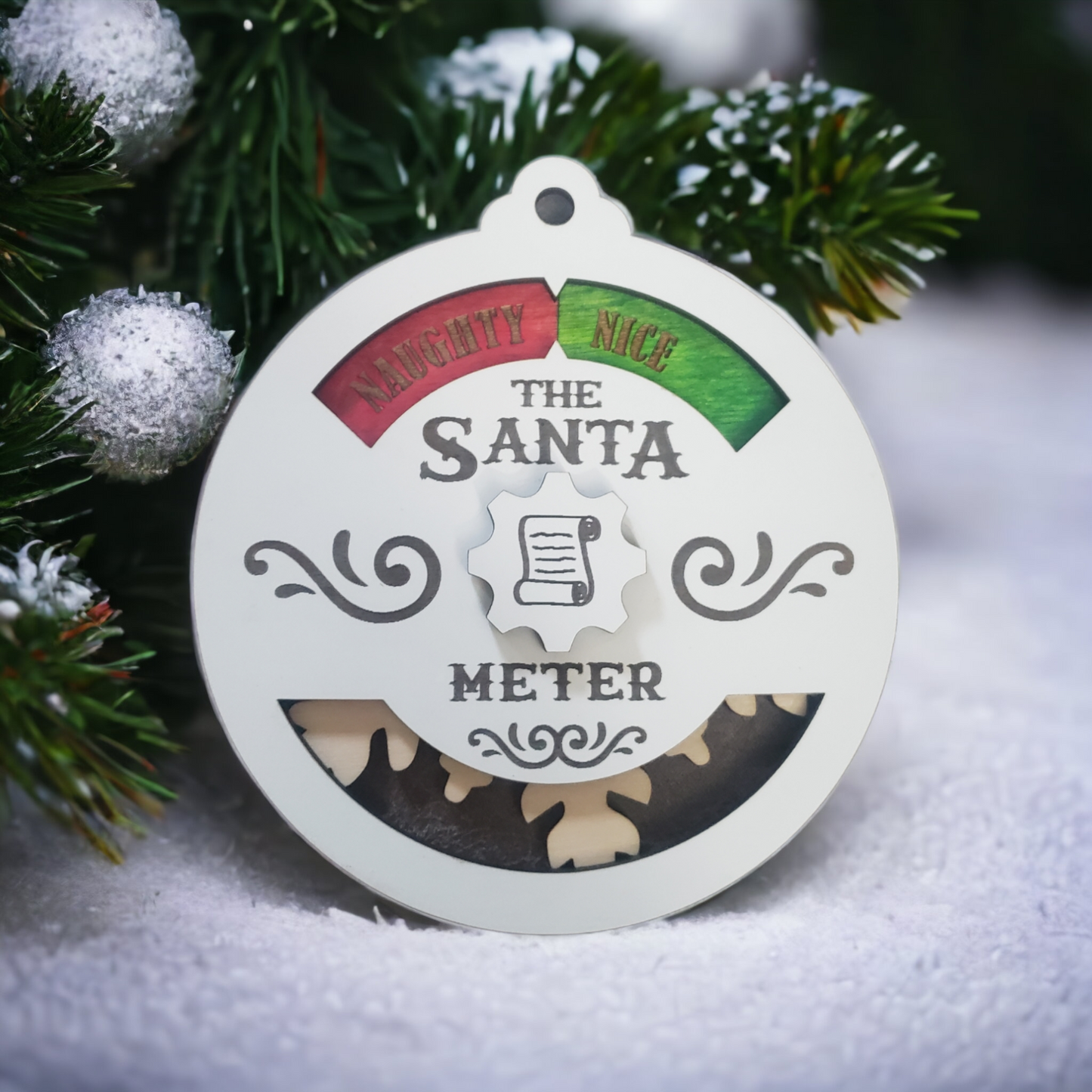 Santa Meter Christmas Ornament Naughty or Nice