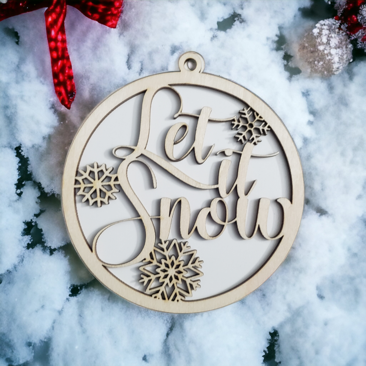 Let it snow Christmas Ornament
