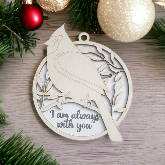 I am always with you cardinal Christmas Ornament