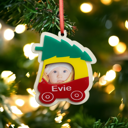 Coupe Car Christmas Ornament Personalized