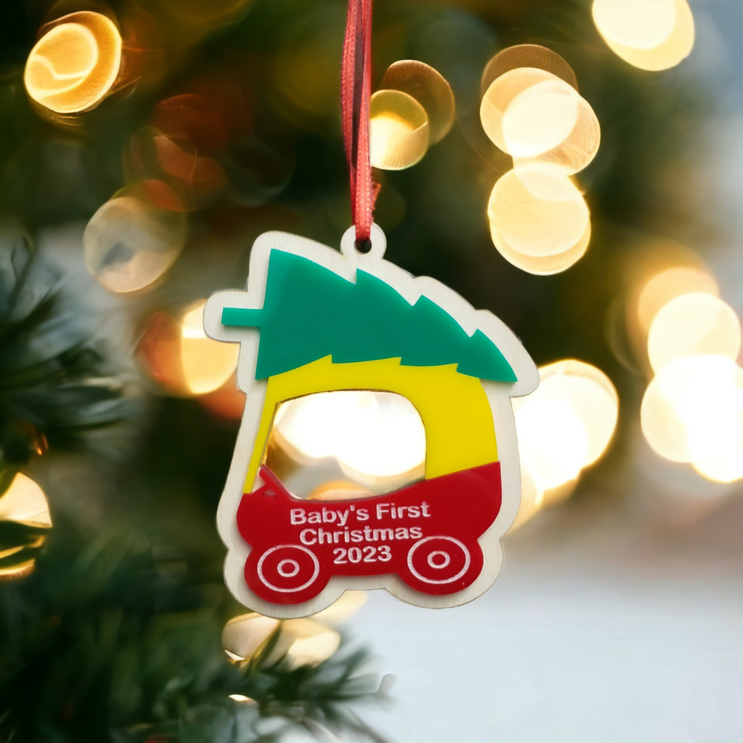Coupe Car Christmas Ornament Personalized