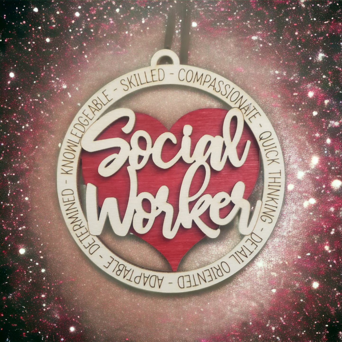 Social Worker Christmas Ornament