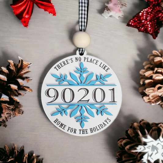 There's No Place Like Home Christmas Ornament Personalized