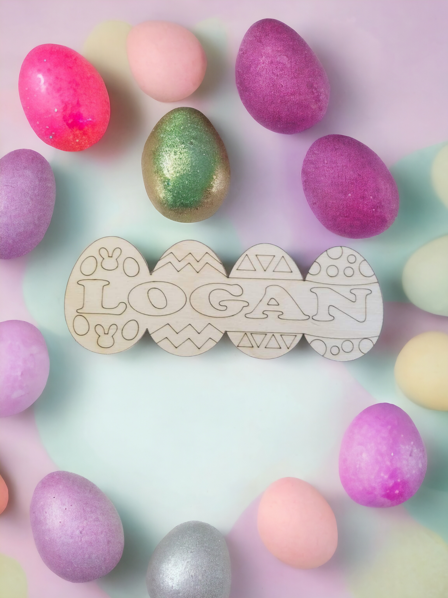 Personalized Easter Egg wood piece