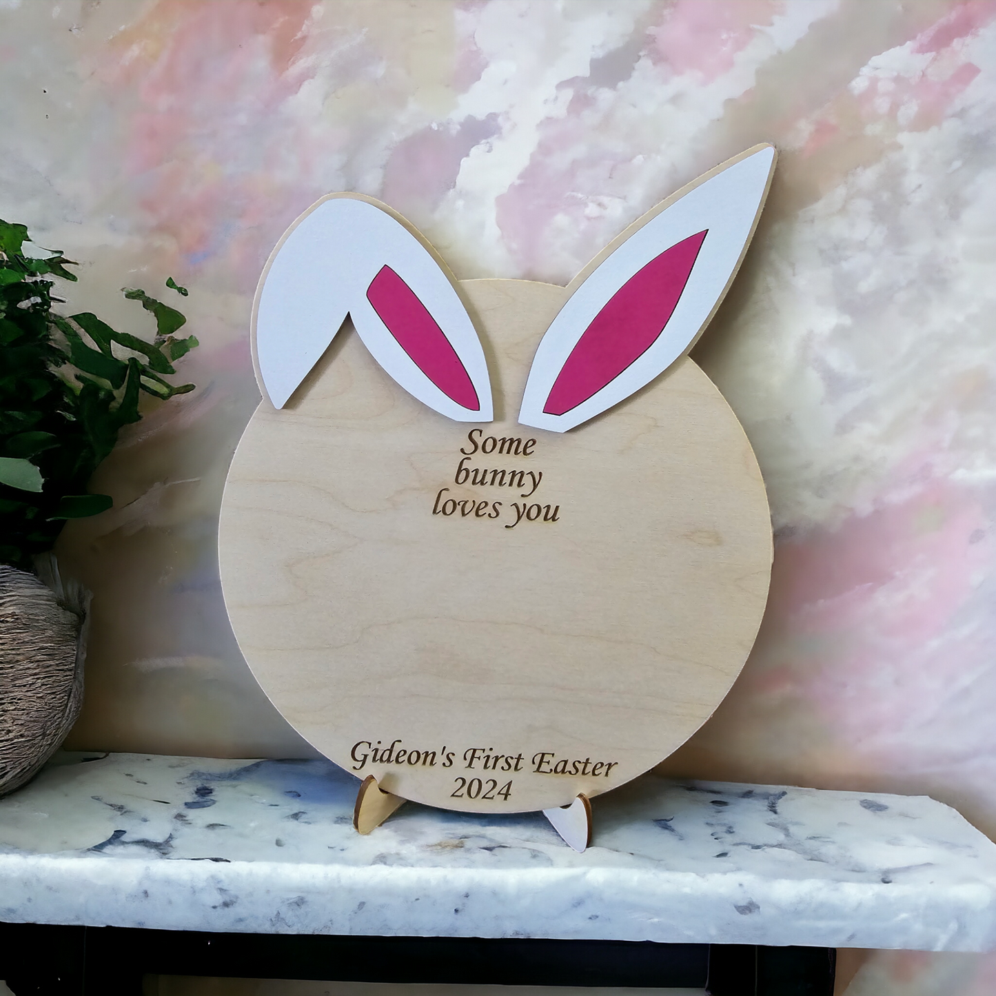 Some Bunny Loves You Personalized Sign