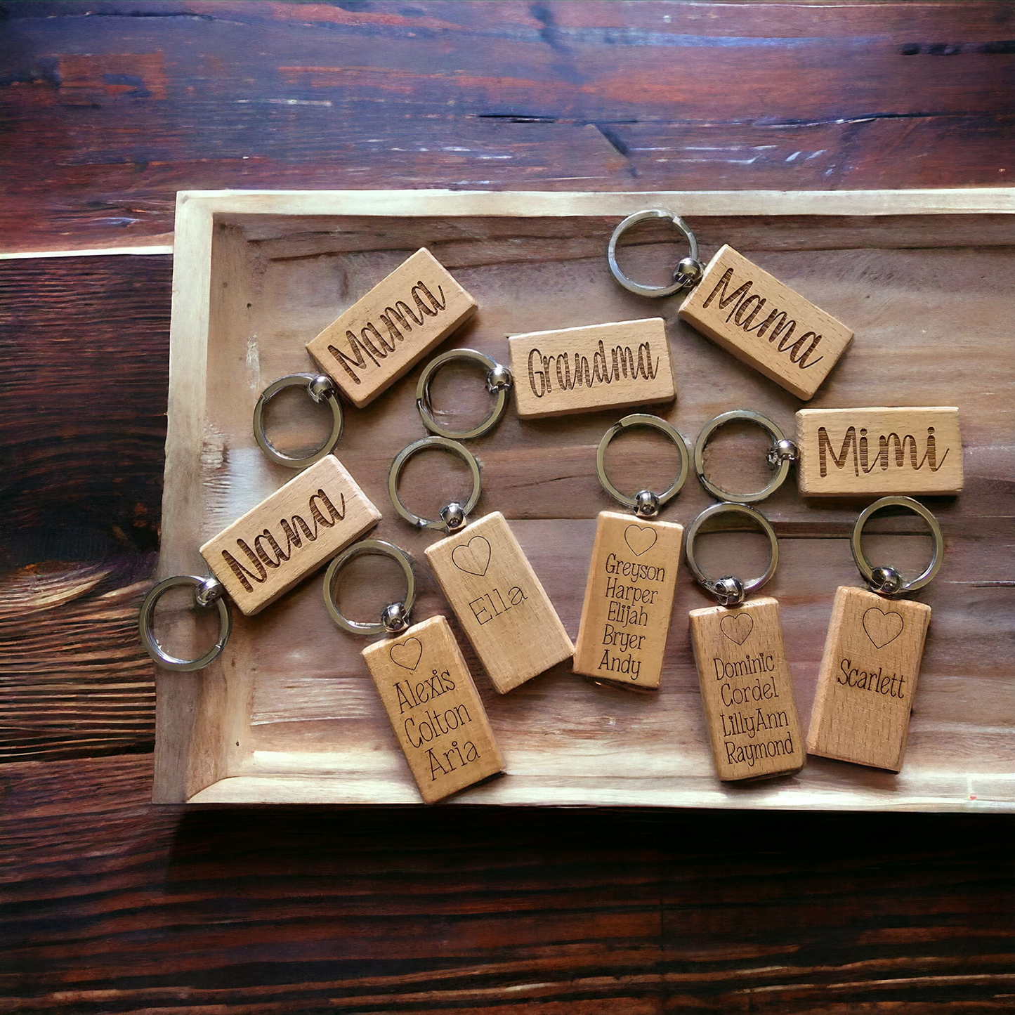 Mama Personalized Keychains