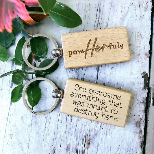 PowHERful inspiration religious Keychains