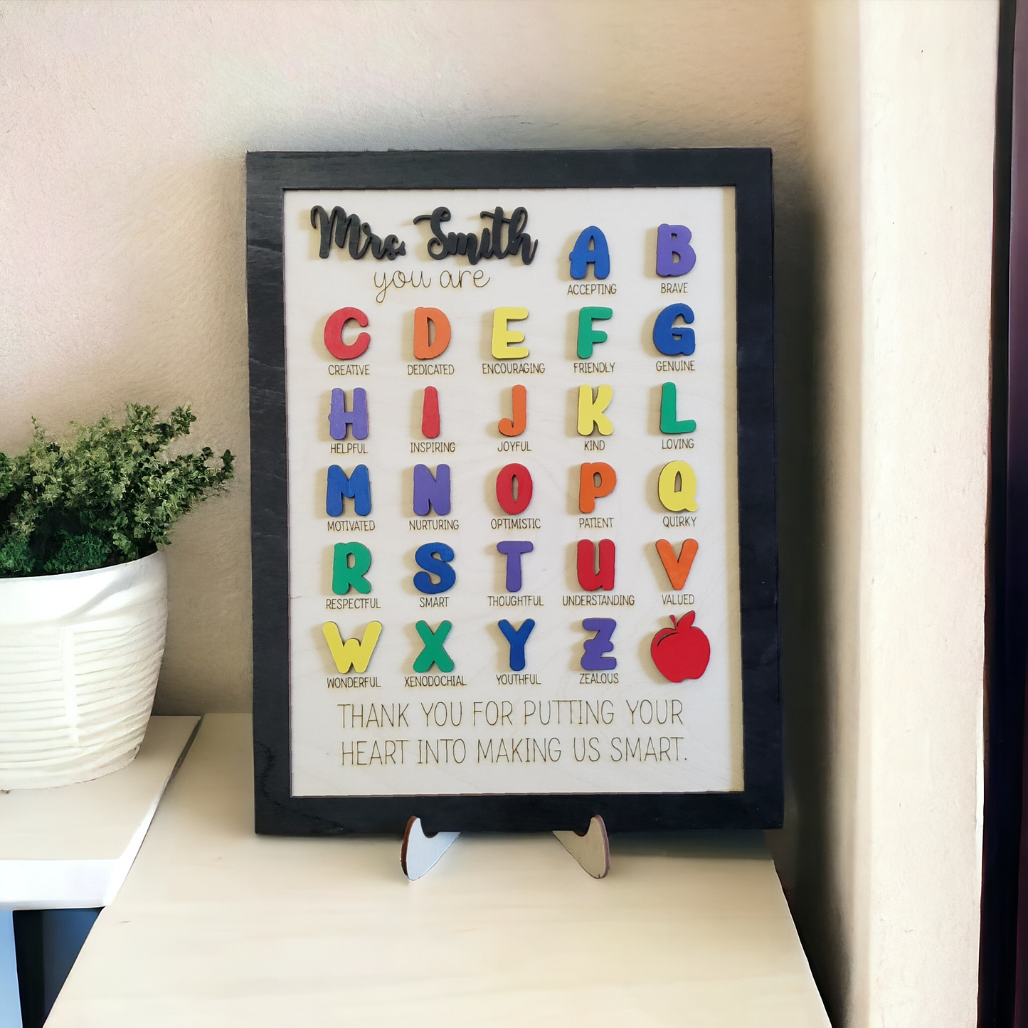 Teacher ABC Sign Personalized