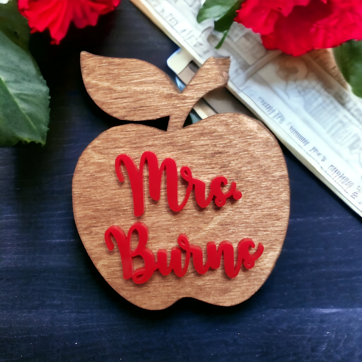 Teacher Apple Magnet Personalized