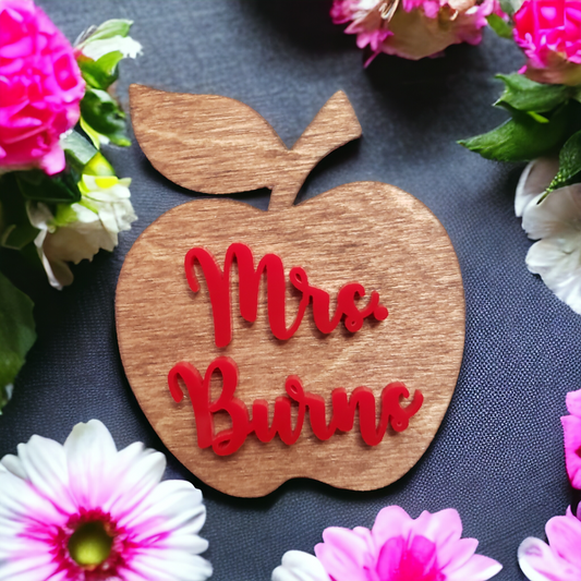 Teacher Apple Magnet Personalized
