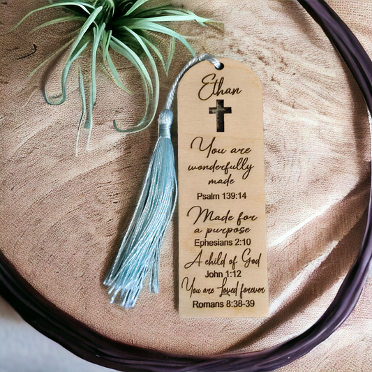 Religious Faith Bookmarks Only the 1st one gets personalized with a name