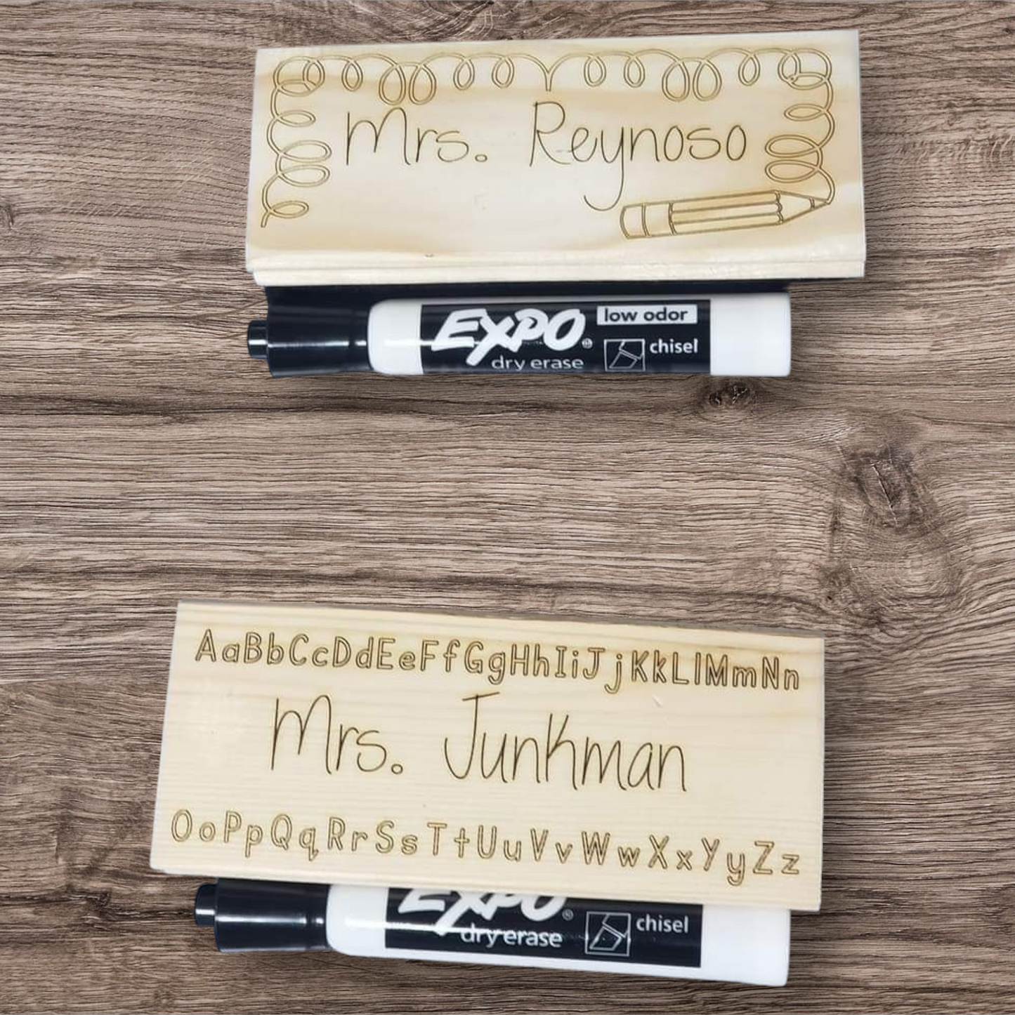 Teacher Erasers Personalized