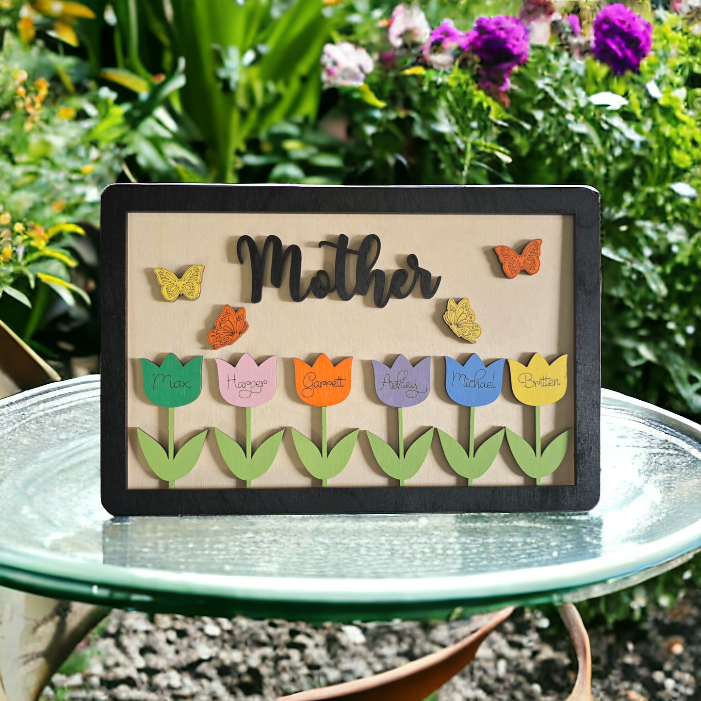 Mother's Day Tulip Sign Personalized