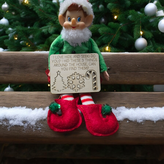 Hide and seek board small Christmas
