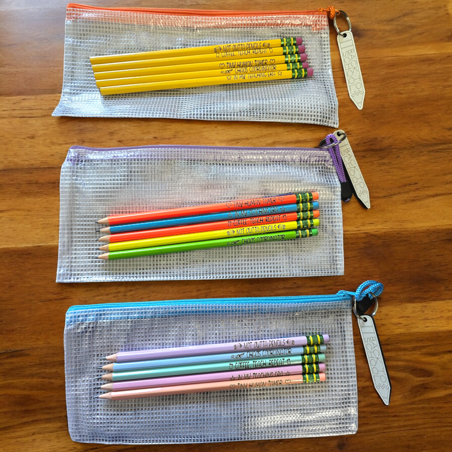 With bag Teacher Back to School pencils