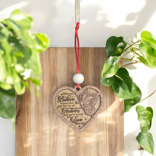 Christmas in July
When you believe butterfly Christmas ornament