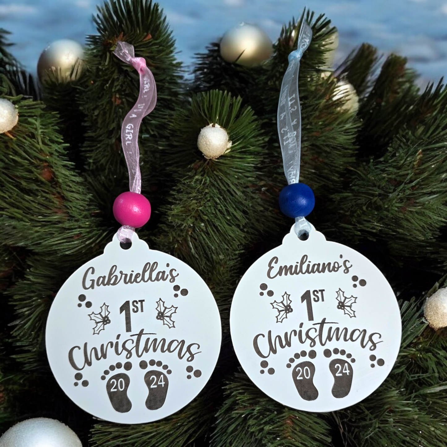 Baby's 1st Christmas Ornament Personalized