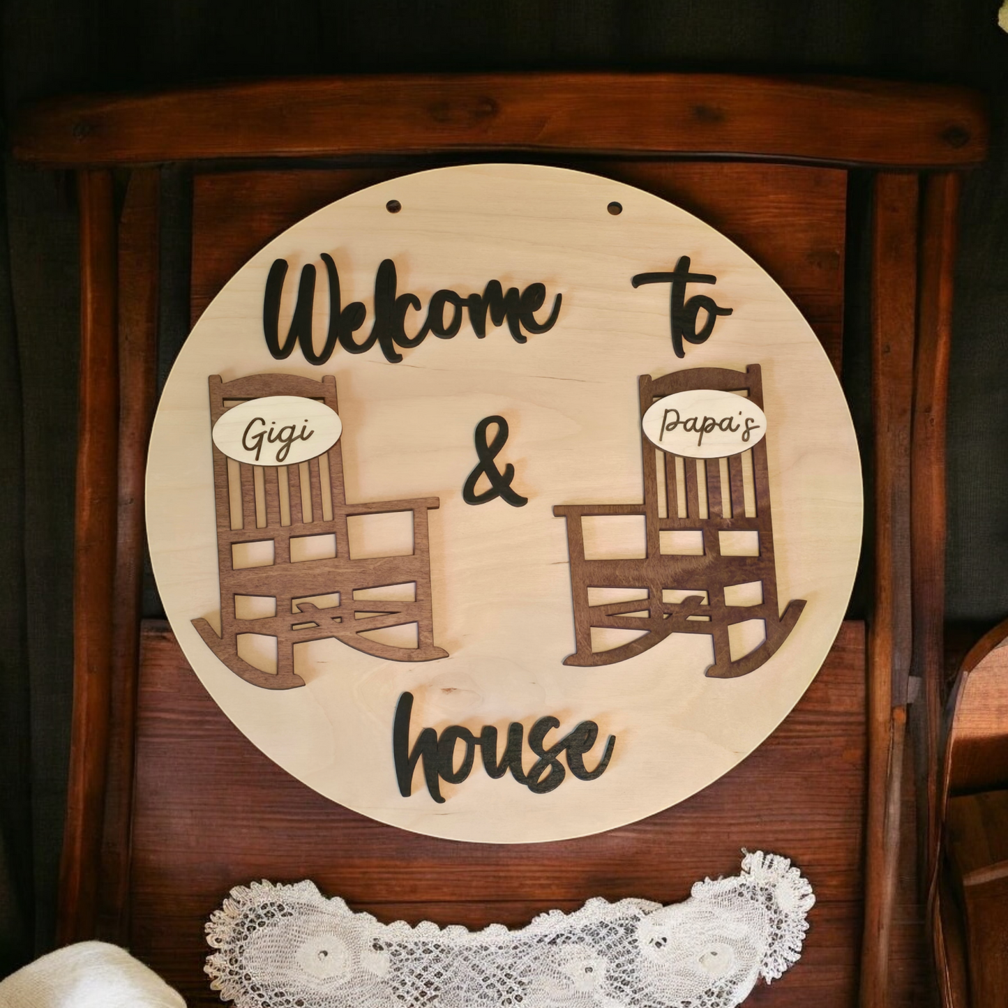 Welcome to Grandparents House Signs Personalized