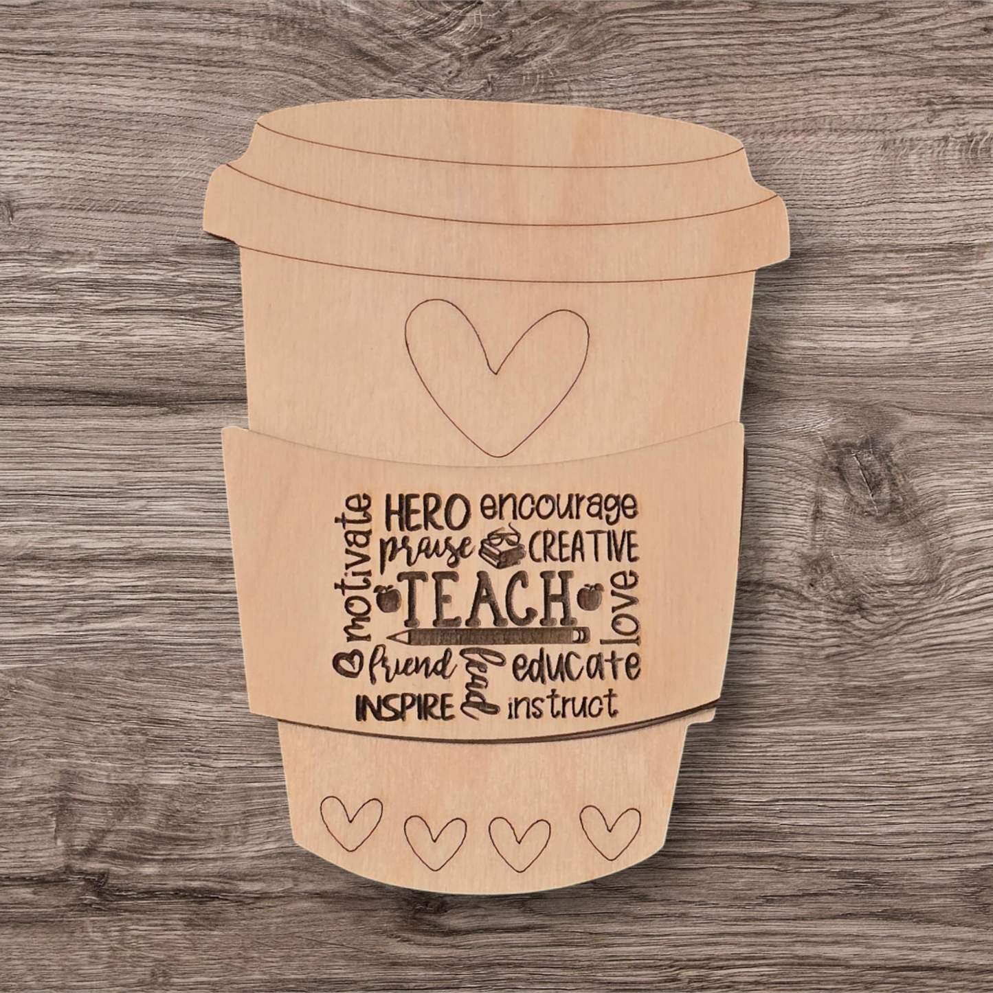 Teacher Coffee Cup gift card holder