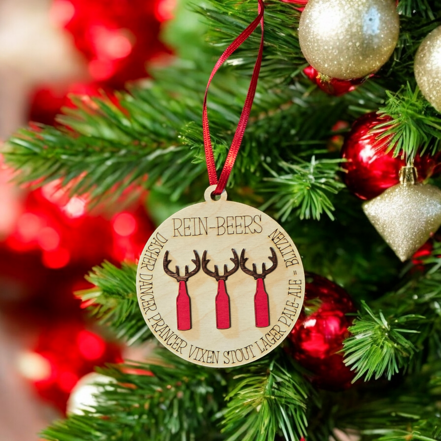 Rein-Beer Christmas Ornament