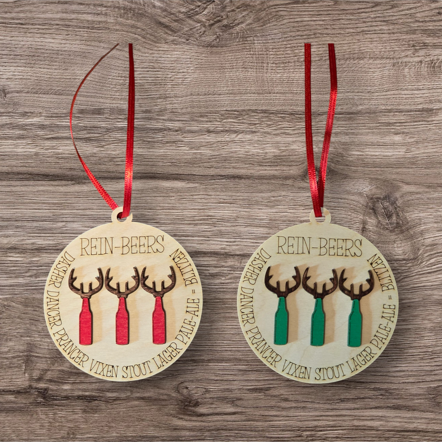 Rein-Beer Christmas Ornament